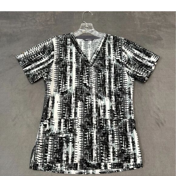 CARHARTT force cross flex v-neck scrub top C12114 black grey size XS womens - Picture 2 of 16